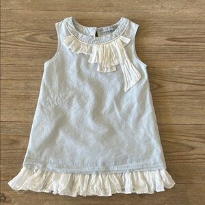 Gingersnaps Girls Blue and White Dress